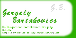 gergely bartakovics business card